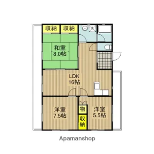 フロンティア文蔵【4階】の間取り