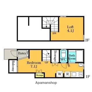 LIBERTA本前川Ⅱ【1階】の間取り