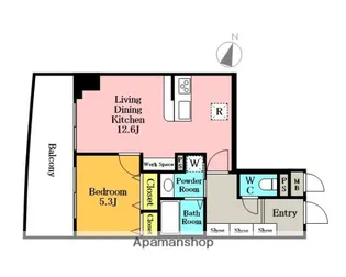 グランシエル川口【14階】の間取り