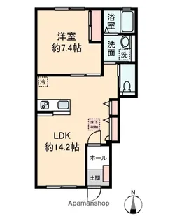 ハイムS・K【1階】の間取り