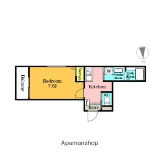 1Kの間取り画像