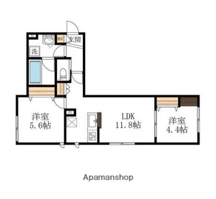 ラビアンローゼ【1階】の間取り