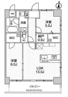 ラグゼナ浦和【9階】の間取り