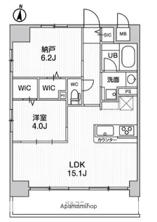 ラグゼナ浦和【3階】の間取り