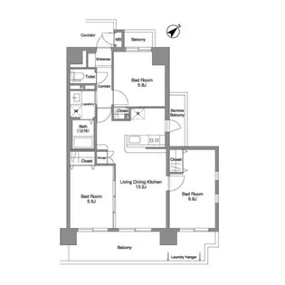 エトワール【3階】の間取り