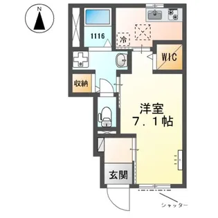 ベスティード【1階】の間取り