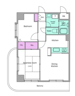 ビエラコート南浦和【3階】の間取り