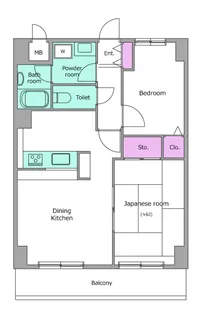 ビエラコート南浦和【4階】の間取り
