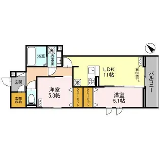 アリエッタⅡ【2階】の間取り