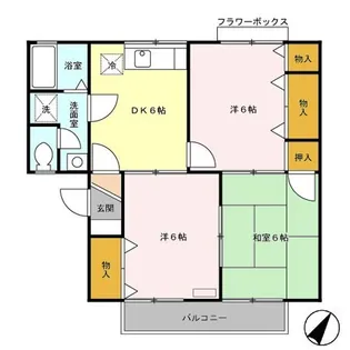 ニュー篠原ハイツ【2階】の間取り