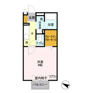 ウィスタ岸町【1階】の間取り