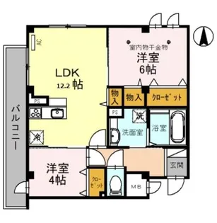 メゾン ド 常盤【4階】の間取り