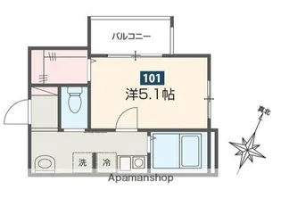 ハレアカラ東浦和【1階】の間取り