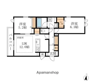 JUGENT LICHT【2階】の間取り