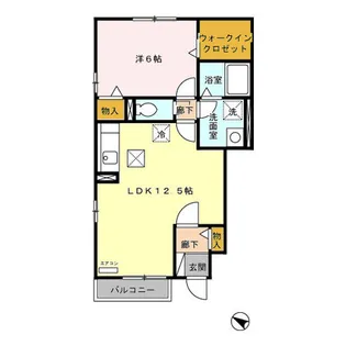 ローズコート・M【1階】の間取り