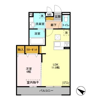 プレミール【1階】の間取り
