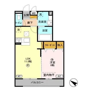 プレミール【1階】の間取り