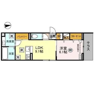 CHARDON NORD(シャルドン ノール)【1階】の間取り