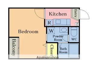 アデライデ東浦和【1階】の間取り