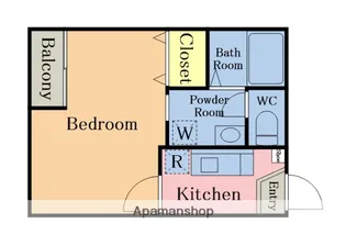アデライデ東浦和【2階】の間取り