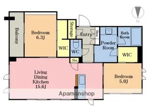 桜ヒルズ【202号室】の間取り