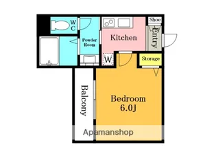 Mark Duo塚越Ⅲ【1階】の間取り