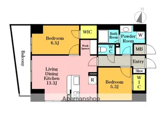 グランシエル川口【5階】の間取り