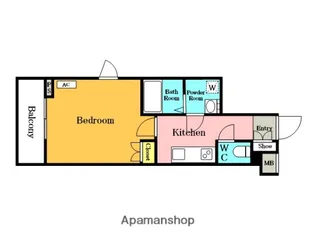 GENOVIA 蕨【302号室】の間取り