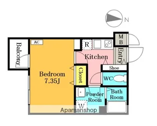 GENOVIA 蕨【106号室】の間取り