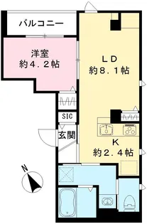 SEASTAR北町【301号室号室】の間取り