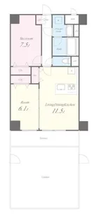 SPICA【105号室】の間取り