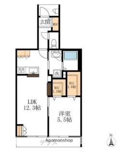 PADDY SIDE 浦和岸町【2階】の間取り