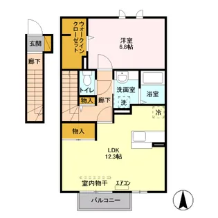ルピナス 弐番館【2階】の間取り