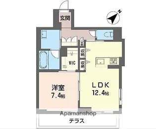 ラルク【1階】の間取り