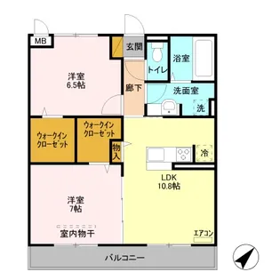 リリオコート【2階】の間取り