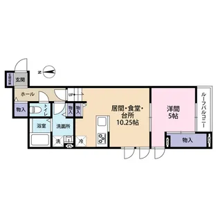 WILLOWS神明【203号室号室】の間取り