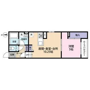 WILLOWS神明【206号室号室】の間取り