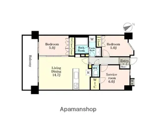 センチュリー蕨【8階】の間取り