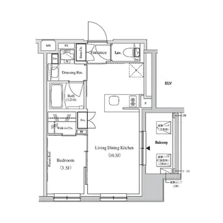 ザ・パークハビオ蕨【7階】の間取り
