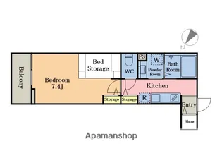 アクシーズ南浦和【2階】の間取り