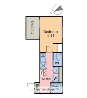 MELDIA南浦和Ⅳ【2階】の間取り
