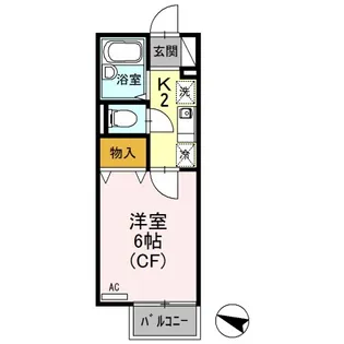 セジュール千【1階】の間取り