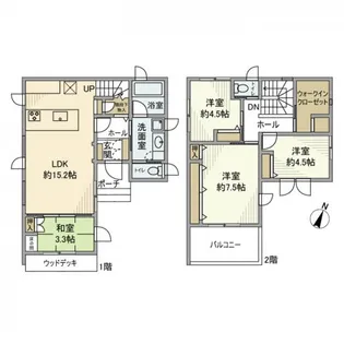 埼玉県さいたま市緑区大字大牧【一戸建】の間取り