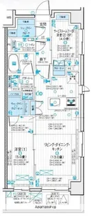 デュオステージ浦和岸町【4階】の間取り