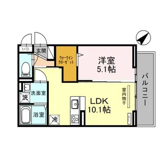 ラポーム北戸田【3階】の間取り