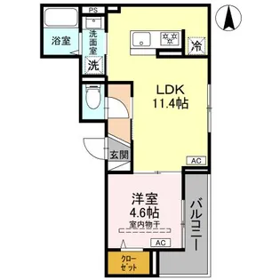 ノーブルラフィネ蕨【3階】の間取り