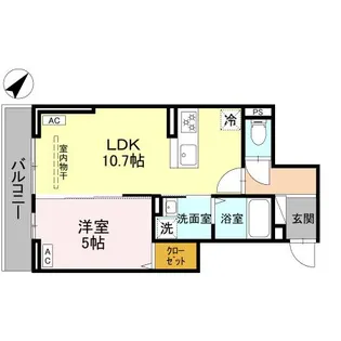 ノーブルラフィネ蕨【3階】の間取り