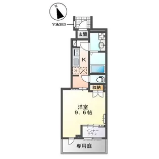 ココ・ジェルベラ【1階】の間取り