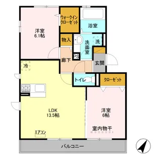 GRAND CHARIOTLUNA PIENA GRAND C【2階】の間取り