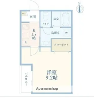 J−MAISON南浦和Ⅰ【202号室】の間取り